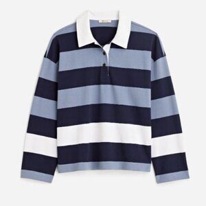 Madewell Rugby Long-Sleeve Polo Shirt Sz M